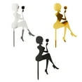 thumbnail image 5 of TINYSOME Goddess Acrylic Cake Topper High-heeled Lady Wine Glass Happy Birthday Cake Topper Beauty Bachelor Party Decoration, 5 of 8
