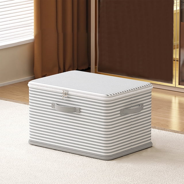 Naittoop Clothes Storage Bag Wardrobe Sorting Storage Box Portable Storage Bag Winter Cup Storage Box Indoor