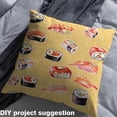 thumbnail image 4 of Erosebridal Sushi Fabric By The Yard Cute Sushi Upholstery Fabric Japanese Food Decorative Fabric Sea Animal Indoor Outdoor Fabric,Yellow Cartoon Waterproof Craft Patchwork 5 Yards, 4 of 6