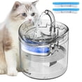 thumbnail image 1 of Fuente Automática de Agua para Mascotas HAPUP Transparente Mejorada con Bomba Silenciosa y Filtros d, 1 of 13