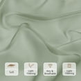 thumbnail image 2 of Chyhomenyc Sage Green Sheer Curtains 84 Inches Long 2 Panels Set, Light Filtering Solid Window Curtain Panels for Living Room, Rod Pocket Soft Voile Curtain Drapes for Bedroom，Each 42"Wx84"L, 2 of 8