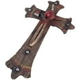 thumbnail image 4 of Urbalabs Western 12 Inch Wall Cross Civil Service Firefighter Cross With Hat Axe And Hose Distressed Wall Hanging Cross Country Wall Decor Room Decoration Office Church Home (Firefighter Hat and Hose), 4 of 7