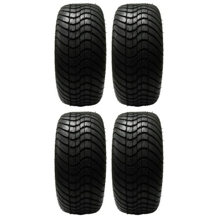 Full set of GTW Mamba Street 225x30-14 (4ply) Golf Cart Tires (4)