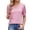 A1-Pink, variant on Kcolen Womens Shirts V Neck Short Sleeve Summer Relaxed Fit Solid Color Blouse Woman Blouses Business Casual Outfits,Sky Blue