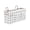 White, variant on Black Black Canvas Hanging Storage Caddy For Bedside Organization Holds Books Electronics And Essentials With Easy Clamp Installation