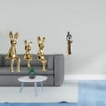 thumbnail image 2 of Figura africana, escultura, estatua sentada, adorno, miniatura, estatuas de conejitos, estatua de dama tribal, hecha a mano en resina cerámica, ideal, 2 of 8