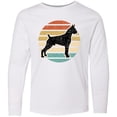 thumbnail image 3 of Inktastic Boxer Dog Vintage Silhouette Long Sleeve Youth T-Shirt, 3 of 5