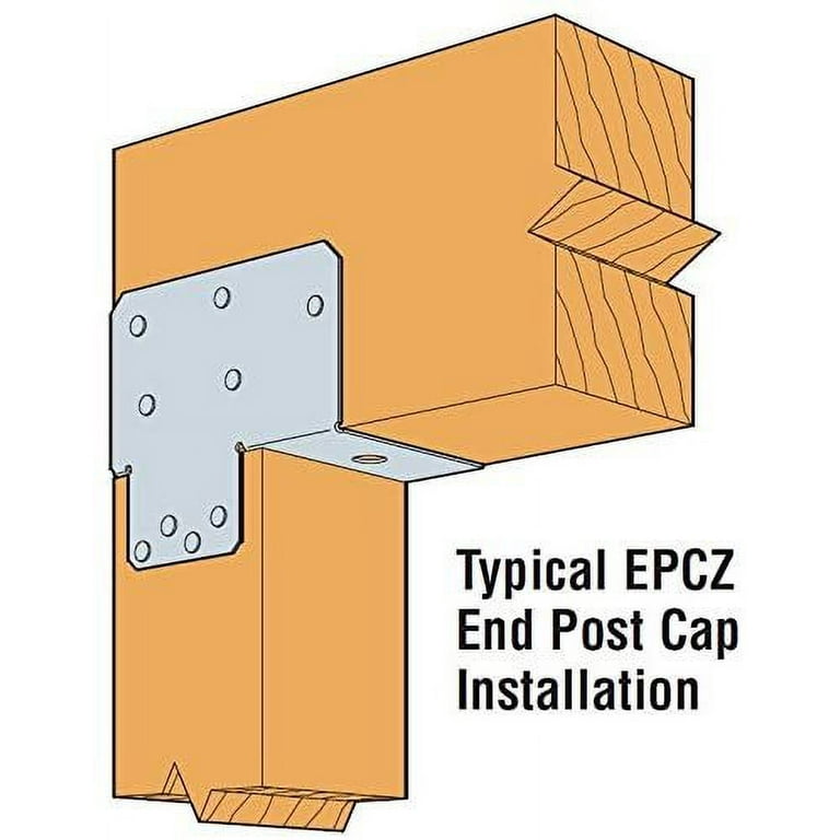 10 Pack Simpson Strong Tie EPC6Z 6X Beam/Post 16-Gauge End