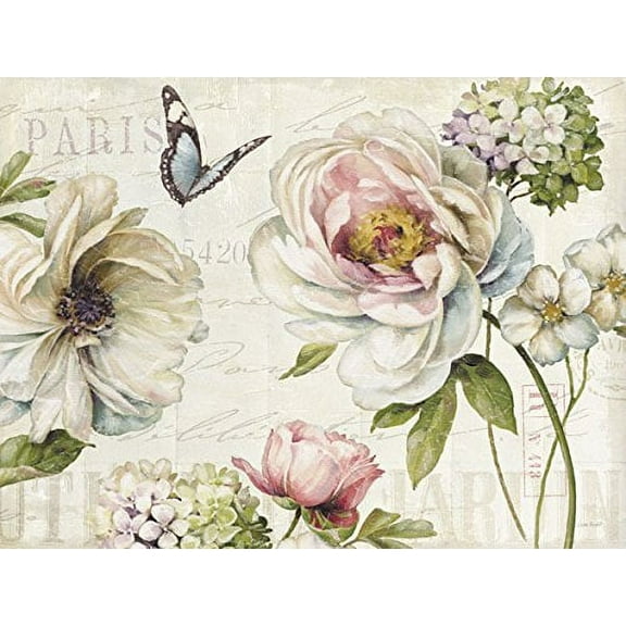 Beautiful Blooming Paris Rose and Hydrangea Print by Lisa Audit; One 16x12in Poster Prints