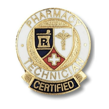 Prestige Medical Emblem Pin, Pharmacy Technician, Certified