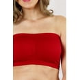 thumbnail image 2 of Women's & Juniors Basic 7" Seamless Padded Tube Top Bra Bandeau, 2 of 2