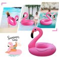 thumbnail image 3 of Lámpara flotante inflable con energía Solar para piscina de flamencos, paseo acuático para adultos RGB, 3 of 8
