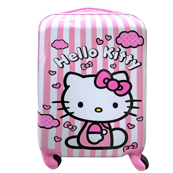 Hello Kitty 20" Hard Sided Luggage w/4 Spinner Wheels