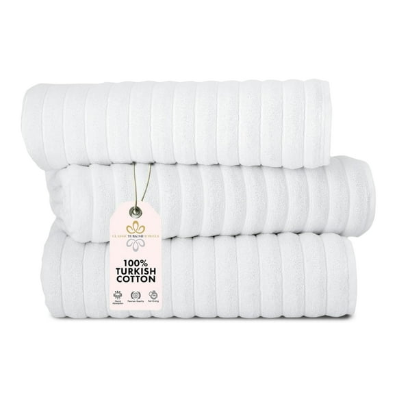 Toallas de baño clásicas turcas CTT Luxury de 3 piezas Jumbo