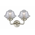 thumbnail image 2 of 284-2W-SN-G534 Innovations Lighting Oxford - 2 Light Bath Vanity-11 Inches Tall and 15.5 Inches Wide-Brushed Satin Nickel Finish-Seedy Glass Color, 2 of 2