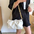 thumbnail image 4 of Women's Chain Bag Cloud Shaped Dumpling Clutch Wallet Pleated Shoulder Handbag Chain Bag, 4 of 5