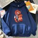 thumbnail image 3 of Sudadera con capucha de dibujos animados de Anime para hombre, ropa con estampado de zorro japonés Ukiyo E, suéter con capucha grueso cálido, ropa Harajuku, otoño, 3 of 5