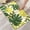 Green leaf 1, variant on voofly Memory Foam Bath Mat Absorbent Area Rug Bathroom Rugs Quick Dry Bathroom Rugs Washable Bath Mat 16*24 Light Gray