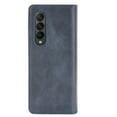 thumbnail image 5 of SaniMore Samsung Galaxy Z Fold 3 7.6" 2021 Case, Magnetic Folio PU Leather Cover with Card Slots Cash Pocket Stand Feature Full-body Protctive Shockproof Anti-fall Business Wallet Retro Shell,Darkblue, 5 of 9