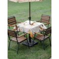thumbnail image 3 of Outdoor Tablecloth with Umbrella Hole and Zipper, Grey Pumpkins Fall Square Table Cloth 60x60 Inch Waterproof Tablecloth, Botanical Thanksgiving Maple Leaf Picnic Table Cover for Patio Camping, 3 of 7