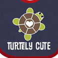 thumbnail image 4 of Inktastic Turtley Cute Girl Turtle Girls Baby Bib, 4 of 4