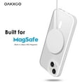 thumbnail image 4 of for iPhone 15 Plus Case Clear Magnetic Compatible with Magsafe, Thin Slim Transparent Non Yellowing, Hybird Soft Silicone Bumper & Hard Plastic Protective Cover for Women, White, 4 of 12