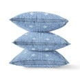 thumbnail image 2 of Amrita Sen Geostar Wreath Palace Throw Pillow with Removable Cover in Indigo Gray Green 16x16, 2 of 4