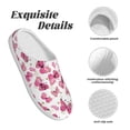 thumbnail image 5 of Haiem Girl Butterfly Print Women's Fuzzy Memory Foam House Slipper Cozy Home Footwear Non-slip Winter Slippers-42/43, 5 of 7