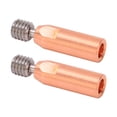 thumbnail image 2 of Boquilla de garganta para impresora 3D de 2 piezas, aleación de titanio, cobre bimetálico, para Ender 3, 3 V2, 3 Pro, Hotend, diámetro de 1,75 mm, 2 of 12