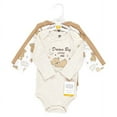 thumbnail image 2 of Hudson Baby Cotton Long-Sleeve Bodysuits, Dream Big Teddy, 3-6 Months, 2 of 5