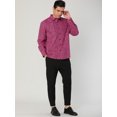 thumbnail image 4 of INSPIRE CHIC Men's Vintage Leopard Printed Button Down Long Sleeve Cotton Shirt, 4 of 6
