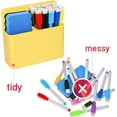 thumbnail image 4 of NOGIS Magnetic Dry Erase Marker Holder, Whiteboard Marker Holder, Magnet Pen Holder, Magnetic Marker Holder for Fridge, Whiteboard, Locker, Office, Home, Magnetic Cup, 1 Pack, Yellow, 4 of 7