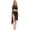 Black, variant on Doomiva Women's Lyrical Dance Dress Rhinestone Crop Top with Skirted Leotard Ballet Dance Outfit Black L