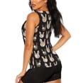 thumbnail image 3 of Kdxio Flowe Rooster Print Racerback Workout Tank Tops for Women Sleeveless Gym Tops Athletic Yoga Shirts Camisole-Small, 3 of 7