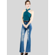 thumbnail image 2 of Blusas Body Mujer Texturizada Casual O Elegante Crop Top Body Cuello Alto Para Mujer, 2 of 5