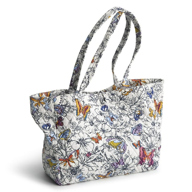 Bolsa de mano Vera Bradley Premium Cotton Small Hathaway Wing + Bloom