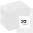 thumbnail image 1 of 1000 PCS Small Plastic Bags, 2x3 Inch Mini Zip Baggies Resealable Little Poly Bag for Jewelry Pills Diamond, 1 of 6