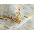 thumbnail image 3 of Ambesonne Thanksgiving Quilted Coverlet 3 Pcs, Maple Leaf Woods, King Size, White Yellow Orange, 3 of 4