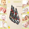 thumbnail image 3 of Paw Prints Bones Hearts Baby Muslin Washcloths Soft Absorbent Face Towel,Funny Valentines Burp Cloths Cotton Bath Wipes 5 Pack Infant Wash Cloth for Newborn Boys Girls 12x12 inches, 3 of 7