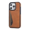 thumbnail image 2 of Compatible with iPhone 16 Pro Wallet Phone Case,PU Leather Back Flip Kickstand,With Card Slots,Durable Shockproof Rugged Ultra SLim Phone Case Cover Fit for iPhone 16 Pro,Brown, 2 of 6