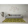 thumbnail image 3 of Ahgly Company Indoor Rectangle Abstract Yellow Modern Area Rugs, 7' x 9', 3 of 4