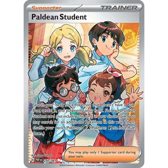 Pokemon Paldean Fates Secret Rare Paldean Student #230