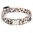 thumbnail image 1 of Collar para perro con estampado de leopardo elegante, tejido flocado, aroma a guepardo, alta calidad, suave, 1 of 5
