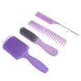 thumbnail image 3 of Peine de cola, juego de cepillos para el cabello de 4 piezas Juego de peines y cepillos para el cabello Tecnología de vanguardia, 3 of 9