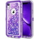 thumbnail image 1 of for iPhone XR Glitter Case for Girls Bling Liquid Defender 10r Shell for Women Heavy Duty Shockproof Full Body Protective Hard PC Bumper Soft TPU Back, 1 of 4