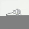 thumbnail image 3 of Elise Jewel 14K White Gold Plated Rings for Her - Excellent 2 Ct Emerald Cut Diamond Ring - Three-Stone Engagement Wedding Rings for Women's - 3 Stone Split Shank Diamond Rings for Women's, 3 of 7