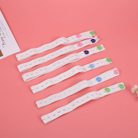 Pretyzoom 20Pack Baby Nappy Fixing Kit Infant Diaper Tape Elastic White for Infants