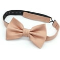 thumbnail image 3 of OCIA Mens Pre-tied Solid Bowtie Adjustable Formal Tuxedo Bow Tie for Wedding Party, 3 of 5