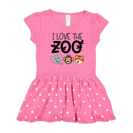 

Inktastic I Love the Zoo Cute Animals Gift Toddler Girl Dress