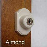 Keyed Storm Door Deadbolt - ALMOND-1 Inch Thick Door
